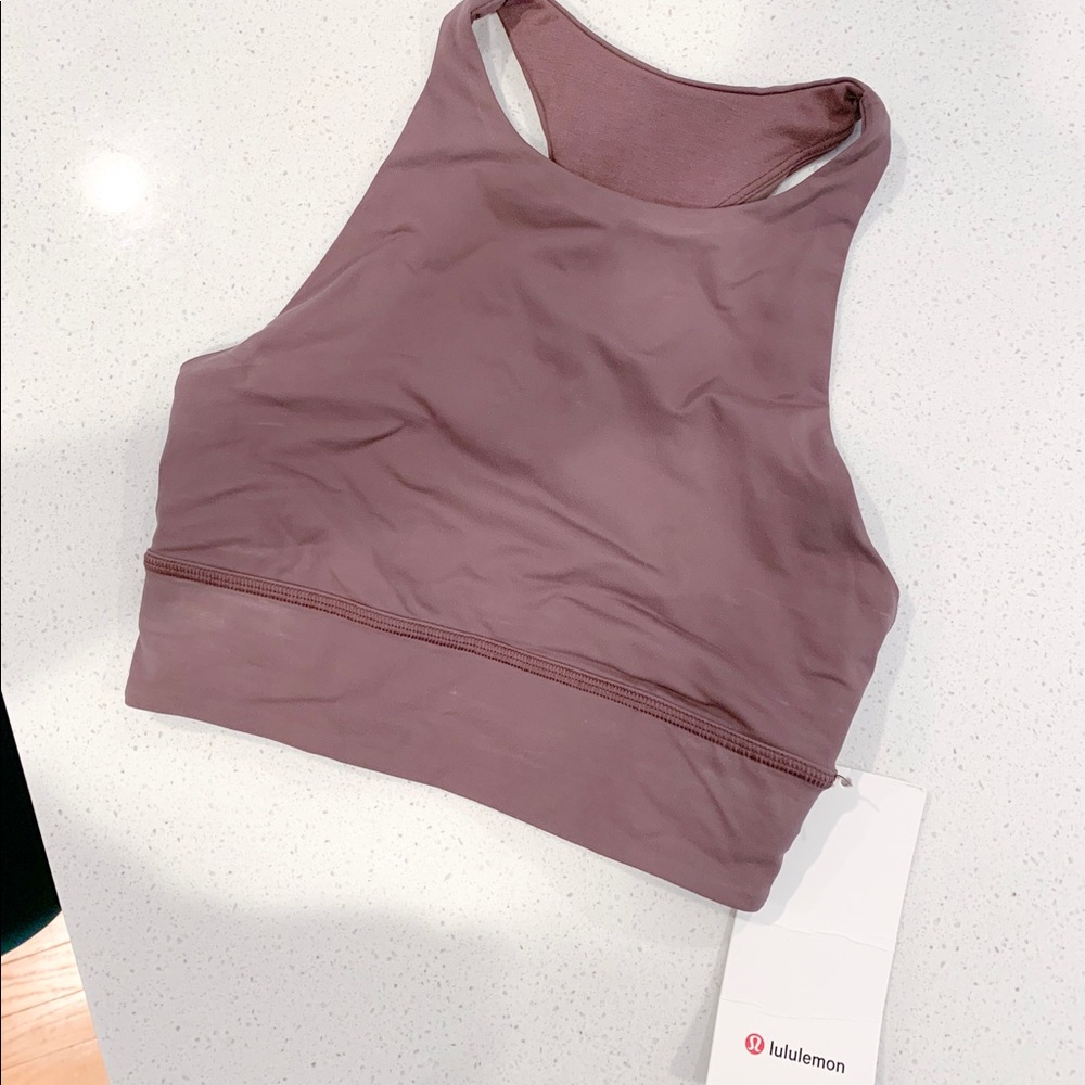 Lululemon Ignite Bra in Cherry Cola size 2